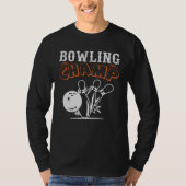 Cool Retro Bowling Champ Mannen Lange hoes T-shirt (Voorkant)