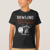 Cool Retro Bowling Champ Sport Boys' T-shirt (Voorkant)