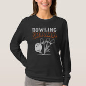 Cool Retro Bowling Champ Sport Lange hoes vrouwen T-shirt (Voorkant)