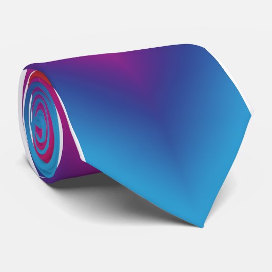 Cool Retro Bright Colors Stropdas (Opgerold)