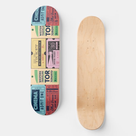Cool retro cadeau Ole cenima tickets Classic  Persoonlijk Skateboard (Voorkant)