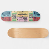 Cool retro cadeau Ole cenima tickets Classic Persoonlijk Skateboard (Horizontaal)