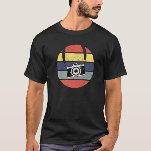 Cool Retro camera fotografie T-shirt (Voorkant)