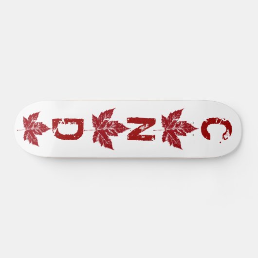 Cool Retro Canada Skateboard  Maple Leaf (Horizontaal)