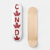 Cool Retro Canada Skateboard  Maple Leaf (Voorkant)