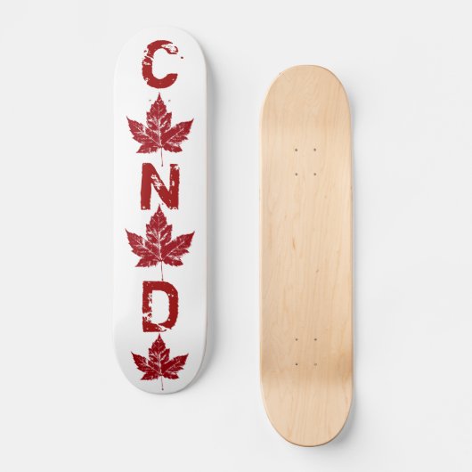 Cool Retro Canada Skateboard  Maple Leaf (Voorkant)