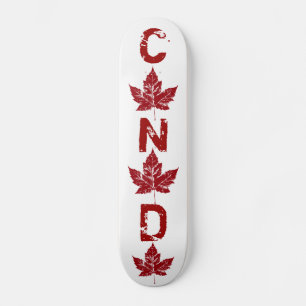 Cool Retro Canada Skateboard  Maple Leaf
