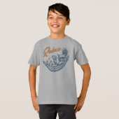 Cool Retro Cat Ontspannende Hangmat Cocktail T-shirt (Voorkant volledig)