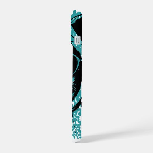 Cool Retro Cat with Sunglasses iPhone 15 Case (Linkerkant)