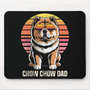 Cool Retro Chow Chow Vader Funny Vintage Hondenbez Muismat