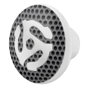 COOL Retro Chrome 45 spacer DJ Afdrukken Keramische Knop