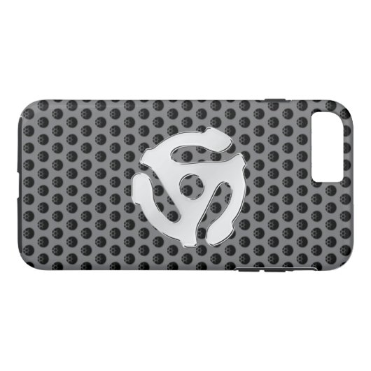 COOL Retro Chrome als 45-spacer DJ Print Case-Mate iPhone Case (Achterkant (Horizontaal))