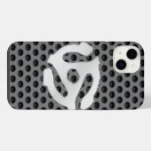 COOL Retro Chrome Als 45 spacer DJ Print iPhone Hoesje (Achterkant horizontaal)