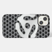 COOL Retro Chrome Zoiets 45 spacer DJ Print iPhone Hoesje (Achterkant horizontaal)