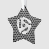 COOL Retro Chroom, zoals 45-spacer DJ Print Ornament (voorkant)
