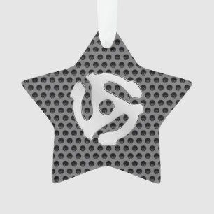 COOL Retro Chroom, zoals 45-spacer DJ Print Ornament