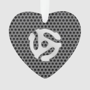 COOL Retro Chroom, zoals 45-spacer DJ Print Ornament