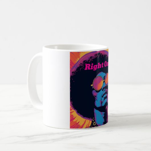 Cool/Retro Coffee Mok (Voorkant links)