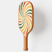 Cool Retro Colorful Swirl Eigen naam Telefoon # Pickleball Paddle (Links)