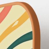 Cool Retro Colorful Swirl Eigen naam Telefoon # Pickleball Paddle (Links Detail)