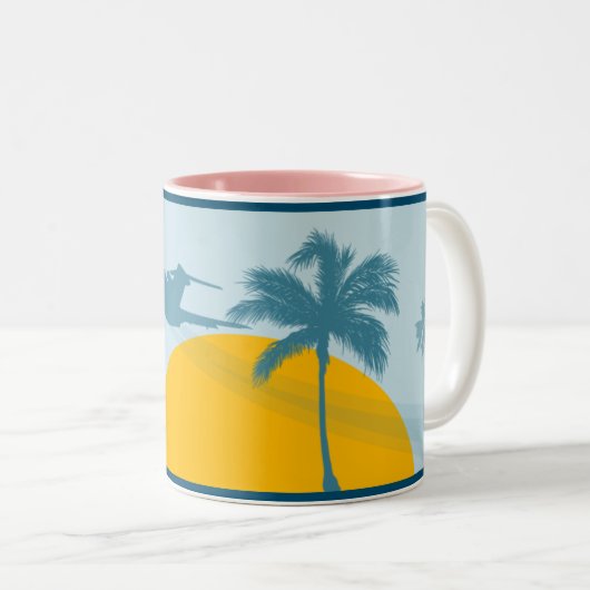 Cool Retro Commercial Airliner Mok (Voorkant rechts)