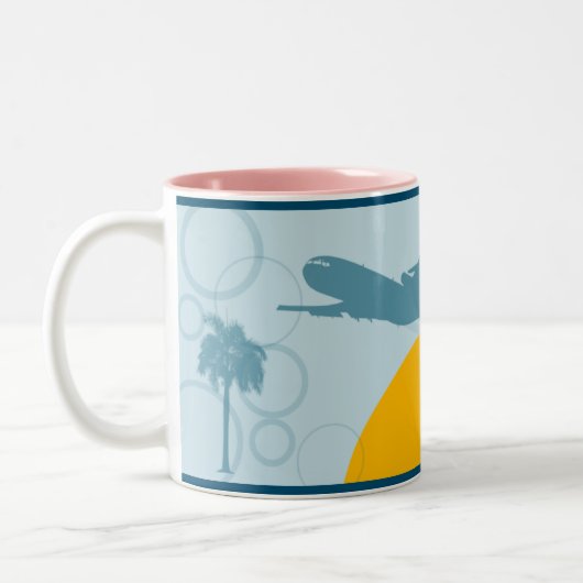 Cool Retro Commercial Airliner Mok (Links)