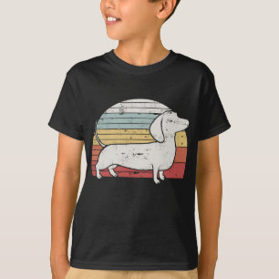 Cool Retro Dachshund Dog Gift Design Weiner Dog Fa T-shirt