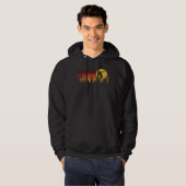 Cool Retro Disk Golf Sport Hoodie (Voorkant volledig)