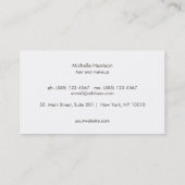 Cool Retro FAUX Roos Gold Sequin Monogram Visitekaartje (Achterkant)