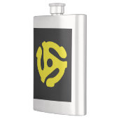 COOL Retro  Geel 45 voorzetkamer DJ Heupfles (Links)