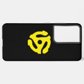 COOL Retro  Geel 45 voorzetkamer DJ Samsung Galaxy Hoesje (Achterkant horizontaal)