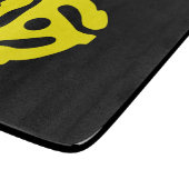 COOL Retro Geel 45 voorzetkamer DJ Snijplank (Hoek)