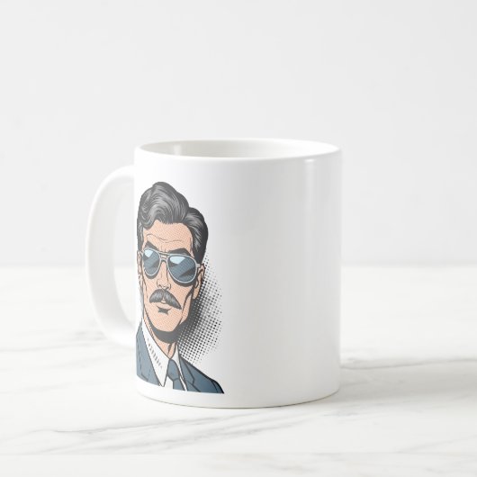 Cool Retro Gent Mug Koffiemok (Voorkant links)