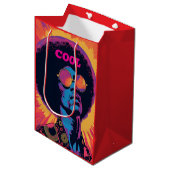 Cool/Retro Gift Bag Medium Cadeauzakje (Voorkant Gekanteld)