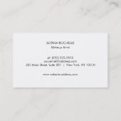 Cool Retro Gold en Black Sequin Monogram Visitekaartje (Achterkant)