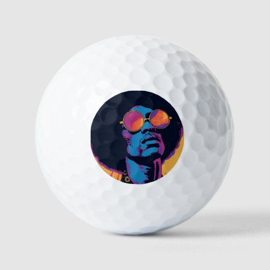 Cool/Retro golfballen (Voorkant)