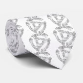 COOL Retro Grunge 45 spacer DJ Stropdas (Opgerold)