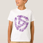 COOL Retro Grunge 45 spacer DJ T-shirt (Voorkant)