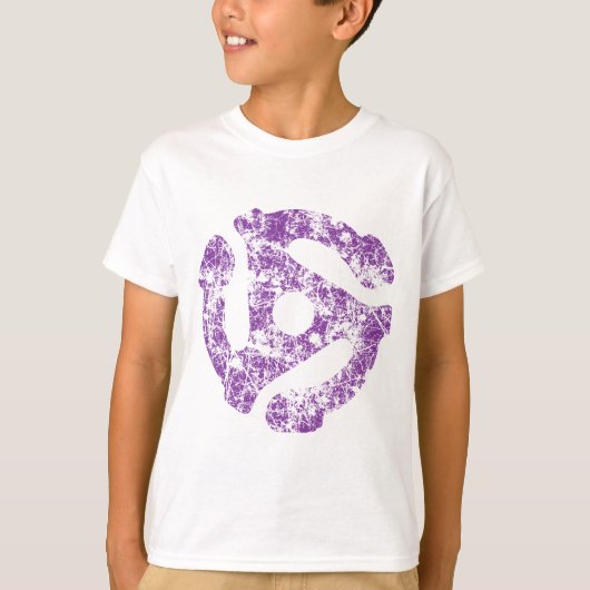 COOL Retro Grunge 45 spacer DJ T-shirt (Voorkant)