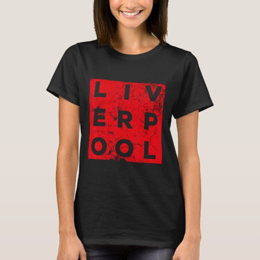 Cool Retro Grunge Look Liverpool Shirt Gif (Voorkant)