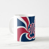 Cool Retro  Hakuna Matata Gifts trendy flag Koffiemok (Voorkant links)