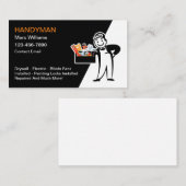Cool Retro Handyman Visitekaartjes (Voorkant / Achterkant)