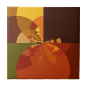 Cool Retro  Herfst seizoen Colors.jpg Tegeltje