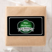 Cool Retro Homebrewed Irish Beer Label (Insitu)