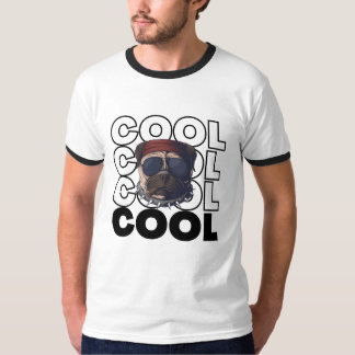 Cool Retro Hond Ringertje T‑Shirt 🐶 | Freefit Cas T-shirt