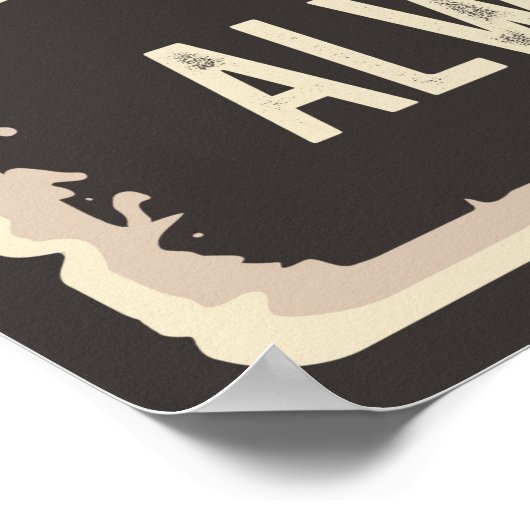 cool retro hotdog Poster (Hoek)