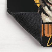 Cool Retro Husky Dad Funny Vintage Dog Lovers  Muismat (Hoek)