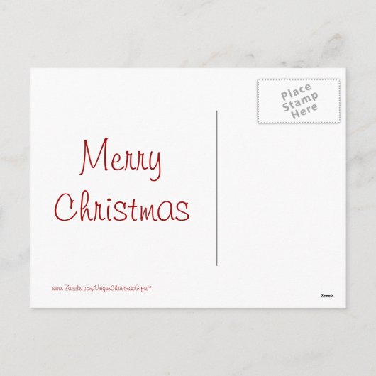 Cool Retro-kerstversiering Rode Blauwe cadeautjes Feestdagenkaart (Achterkant)