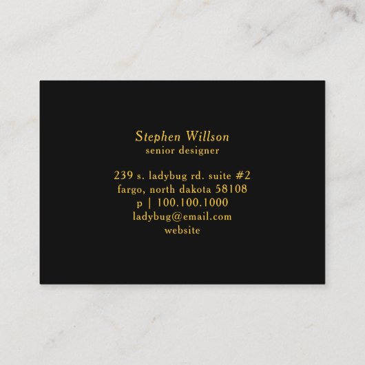 Cool Retro lieveheersbeestje Visitekaartje (Achterkant)