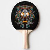Cool Retro Lion Tafeltennisbatje (Voorkant)